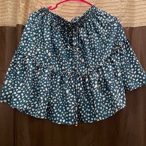 Goodnight Macaroon green and beige skirt